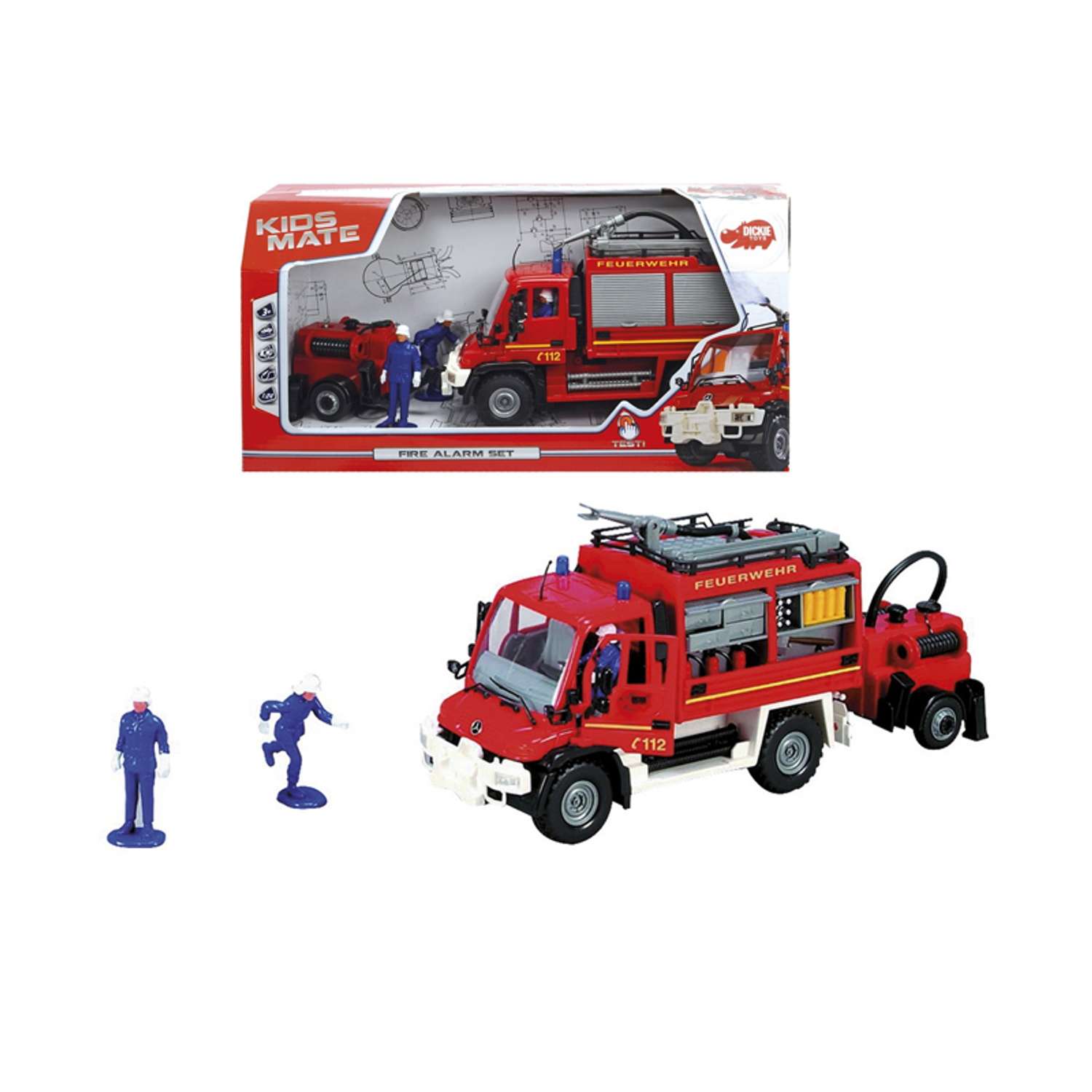 Пожарная машина Dickie с фигурками 34 см 3826000 - фото 1