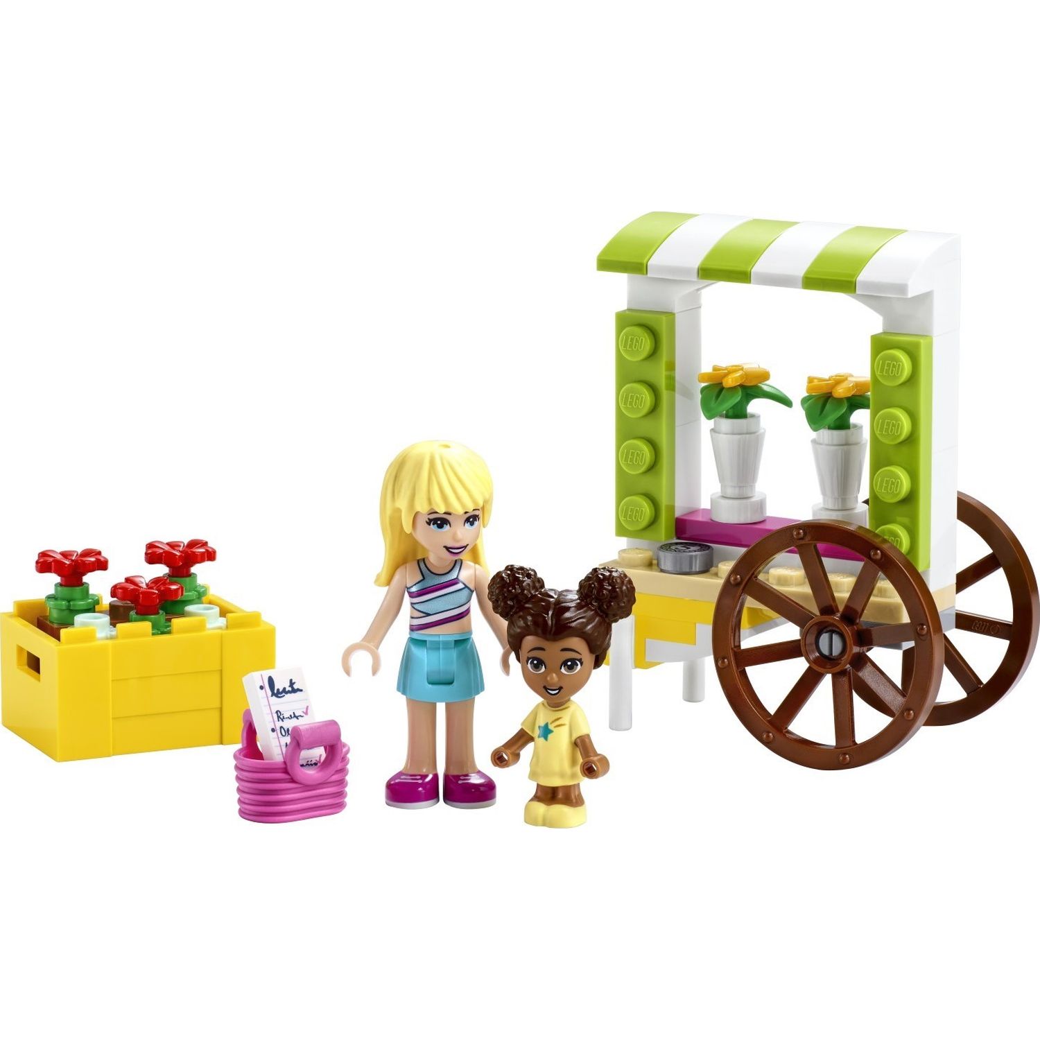 Конструктор LEGO Friends Тележка с цветами 30413 - фото 2