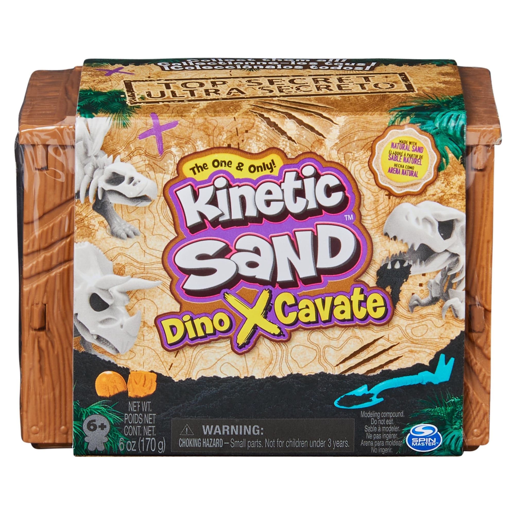 Набор для лепки Kinetic Sand мини Дино в непрозрачной упаковке (Сюрприз) 6061646 - фото 1