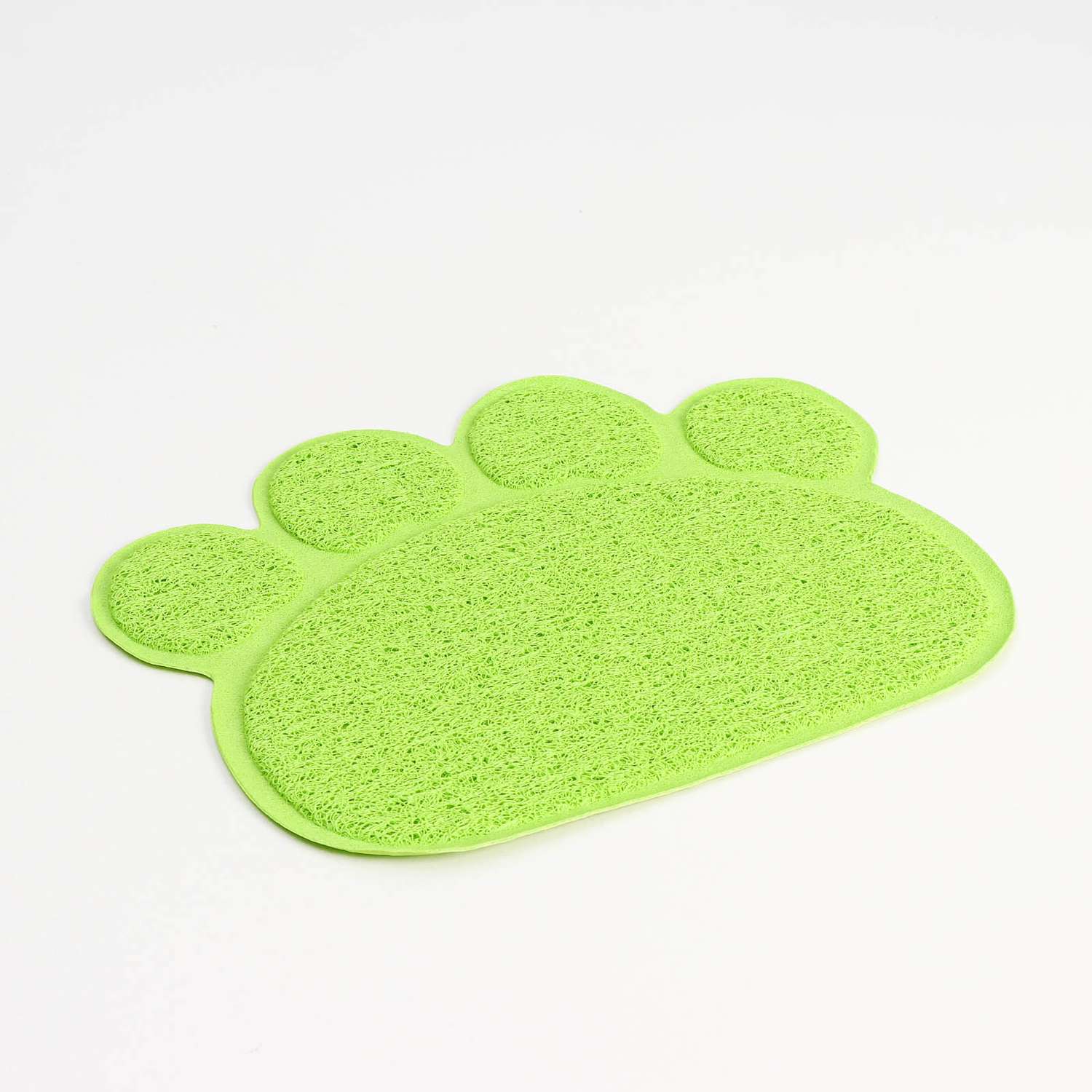 Коврик для животных Пижон под миску или туалет Лапка зелёный - фото 1