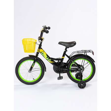 Велосипед ZigZag CLASSIC черный желтый зеленый 16 дюймов