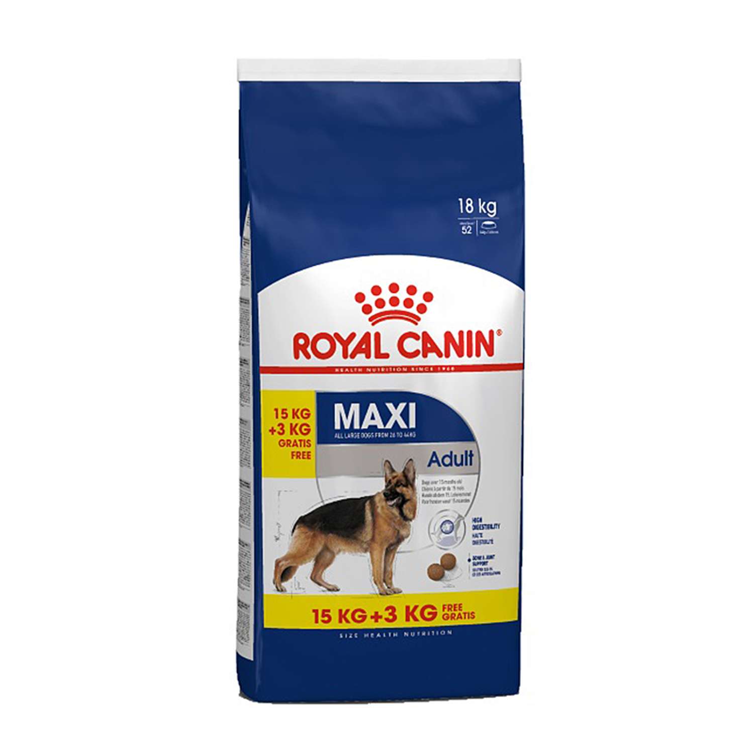 Корм для собак ROYAL CANIN крупных пород 15кг+3кг - фото 1