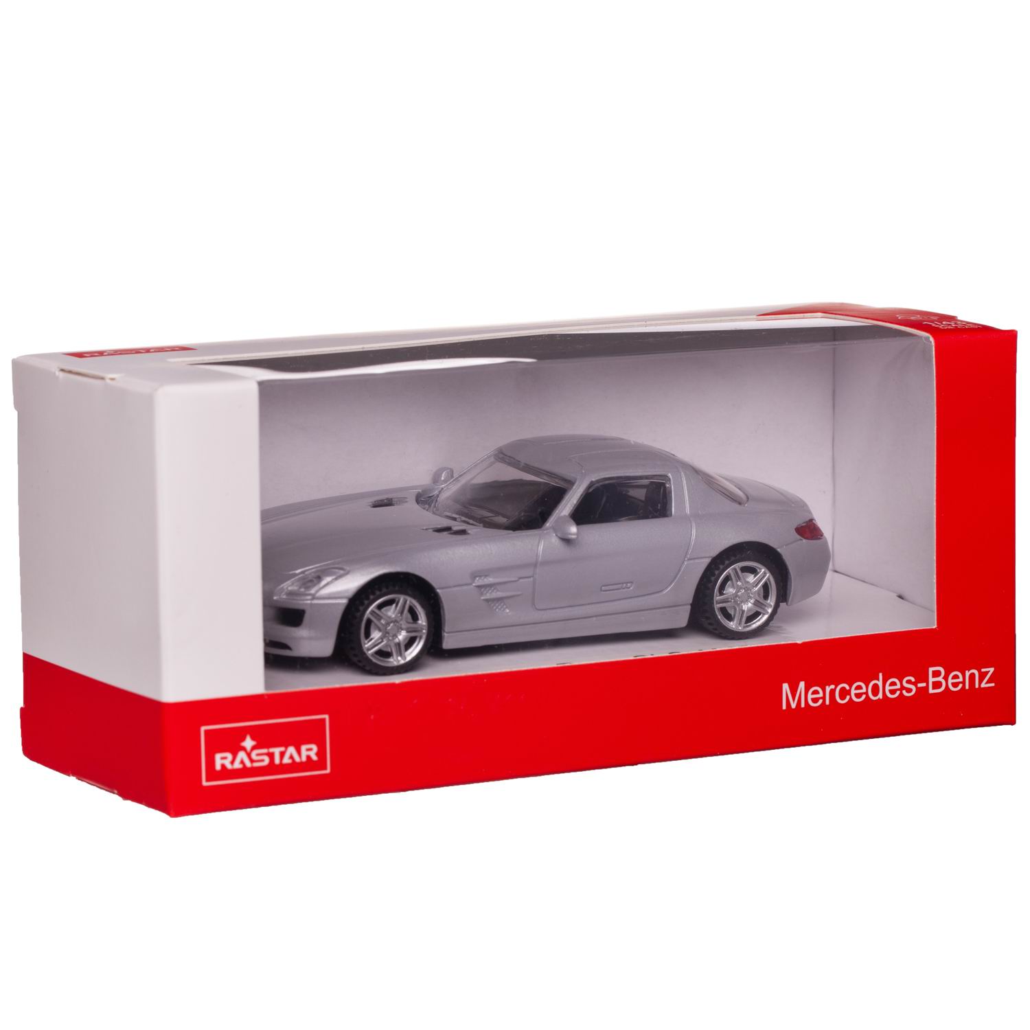 Автомобиль Rastar Mercedes 1:43 без механизмов серебряный 58100S - фото 4