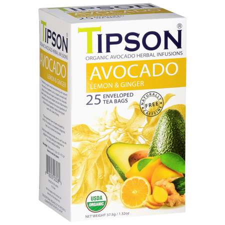 Чай Tipson Авокадо Лимон и имбирь 25 саше