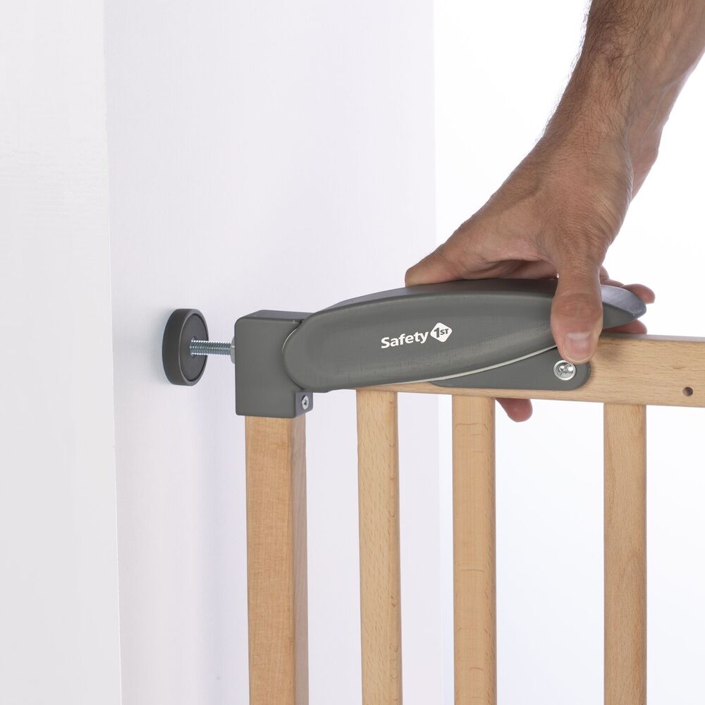 Ворота безопасности Safety 1st Металлические Dual Install Extending Wood 69-106 см Бежевый - фото 2