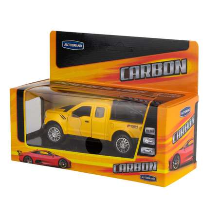 Машинка AUTOGRAND JUMBO PICK-UP с дугами со светом и звуком желтый 78318
