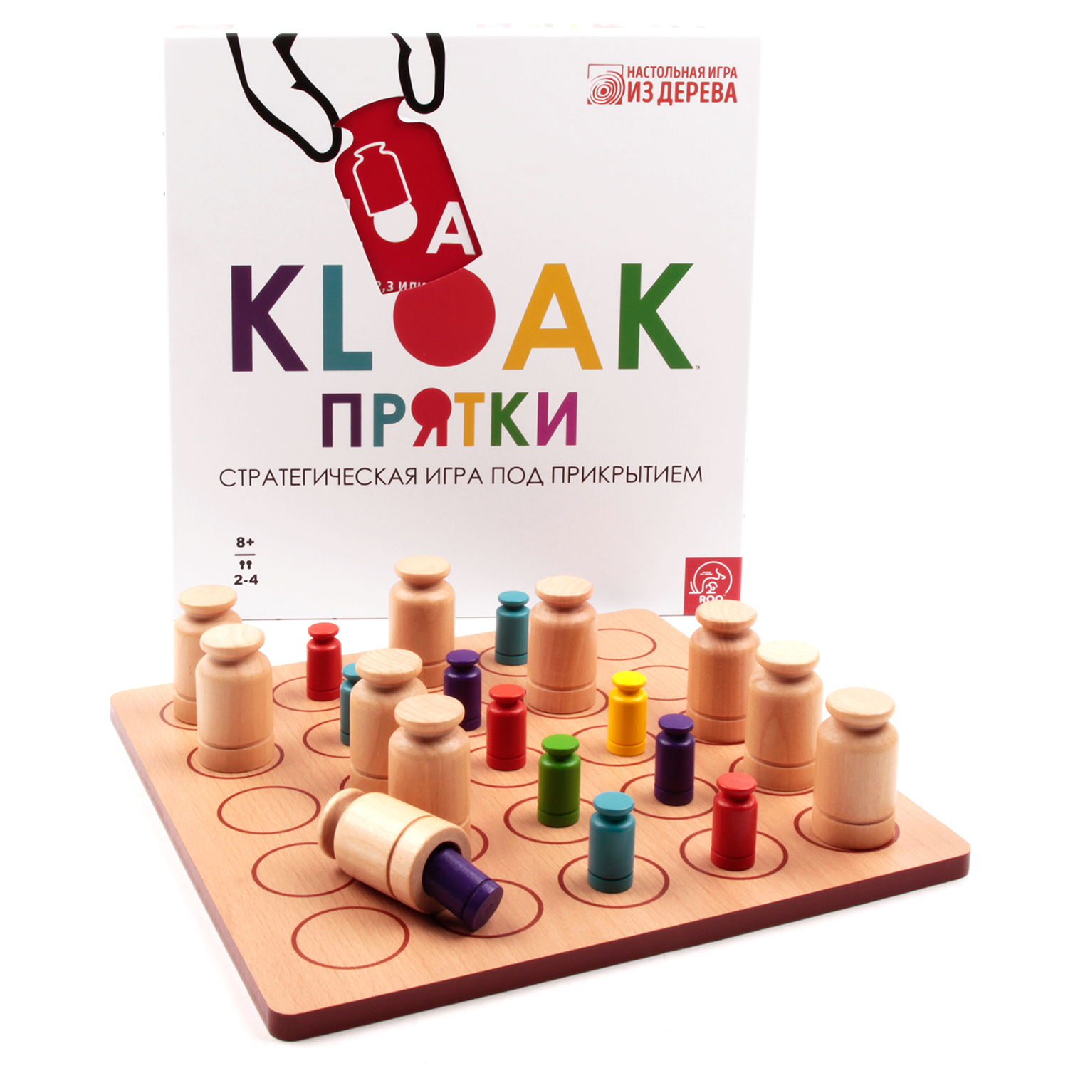 Игра настольная TREE TOYS из дерева Kloak Прятки