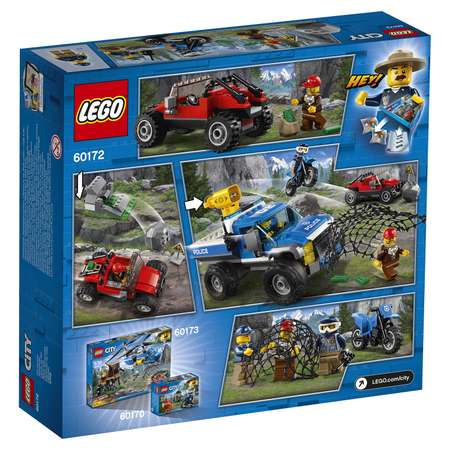 Конструктор LEGO Погоня по грунтовой дороге City Police (60172)