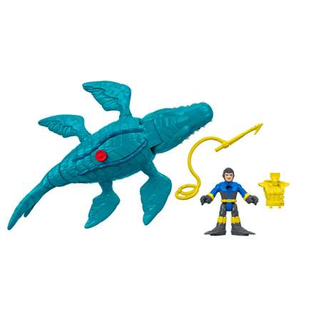 Фигурка IMAGINEXT Jurassic World Мозазавр и Водолаз FMX91