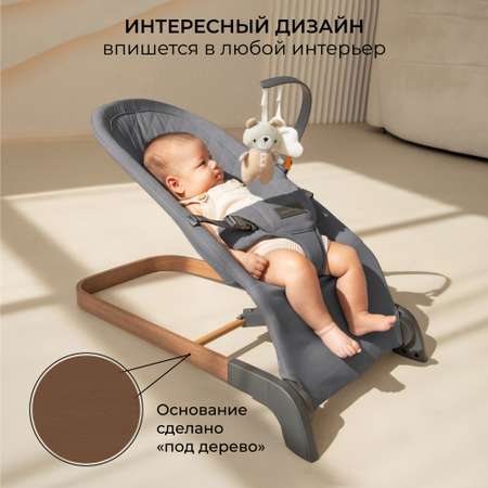 Детский шезлонг Amarobaby Harmony графит