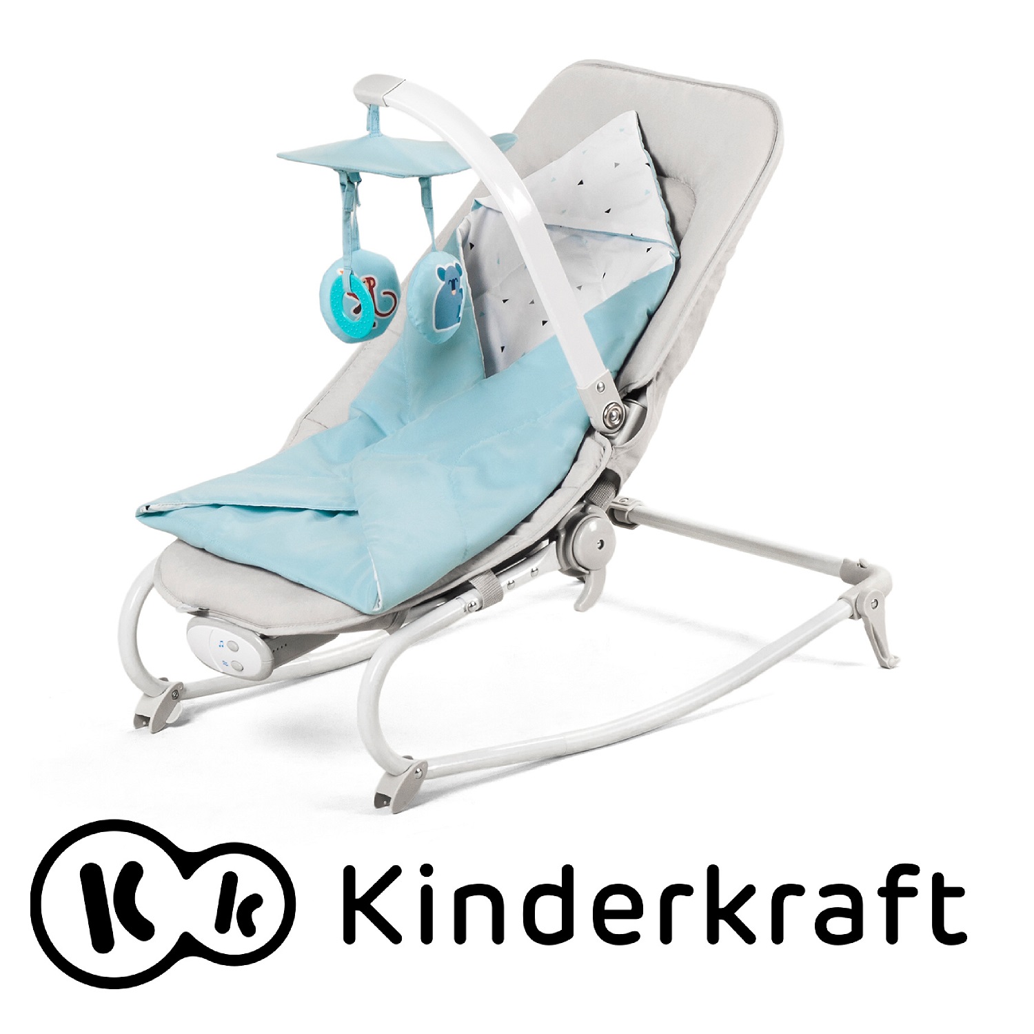 Шезлонг Kinderkraft Felio Light Blue - фото 2