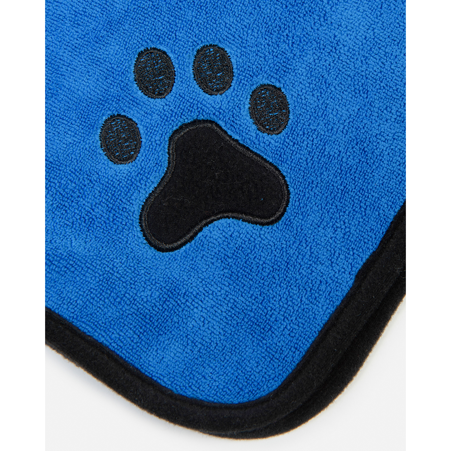 Полотенце-халат для собак Zoozavr 30см Синий - фото 4