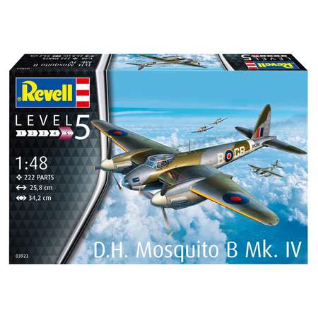 Сборная модель Revell Британский бомбардировщик DH Mosquito Bomber MkIV времен Второй мировой войны