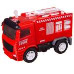 Машинка инерционная ABtoys Пожарная машина со звуковыми и световыми эффектами
