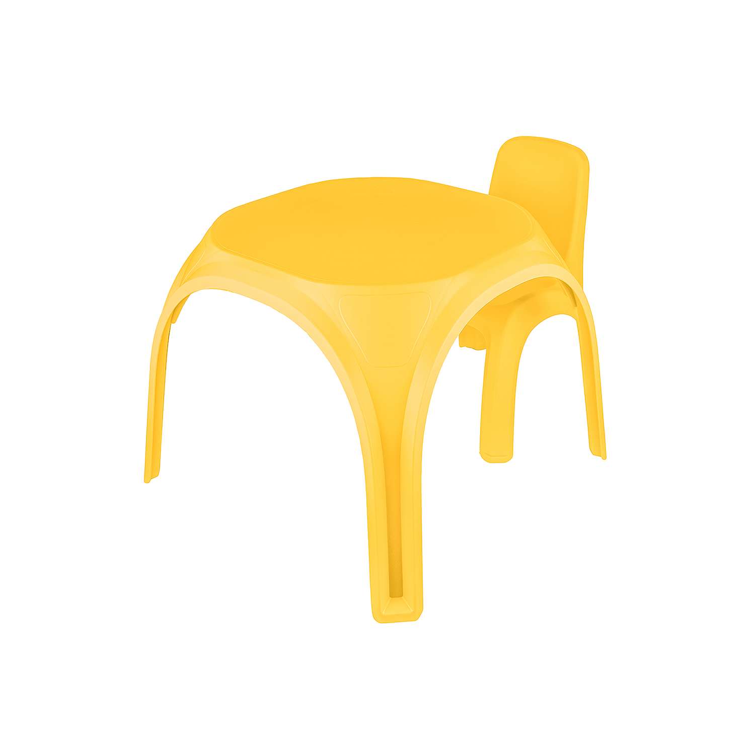 Комплект стол + стул KETT-UP ОСЬМИНОЖКА пластиковый желтый - фото 2
