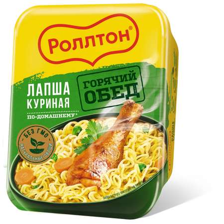 Лапша Роллтон быстрое приготовление яичная Курица по-домашнему 90г