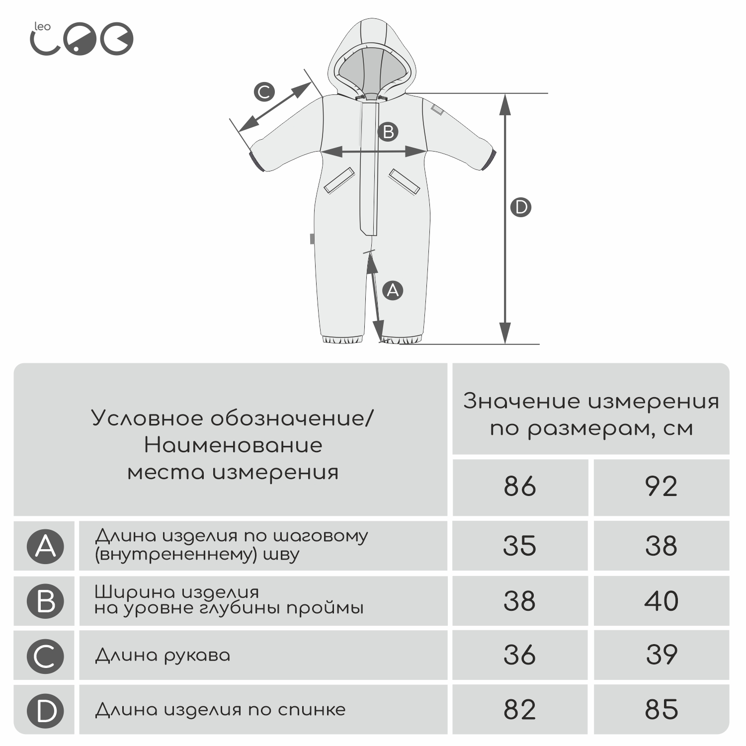 Комбинезон LEO 5010В-1_бирюзовый - фото 4