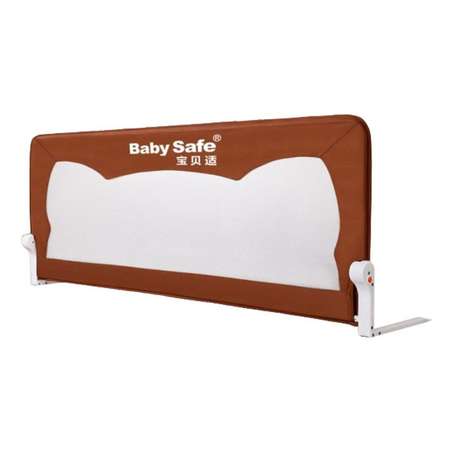 Барьер защитный для кровати Baby Safe Ушки 180х66 коричневый