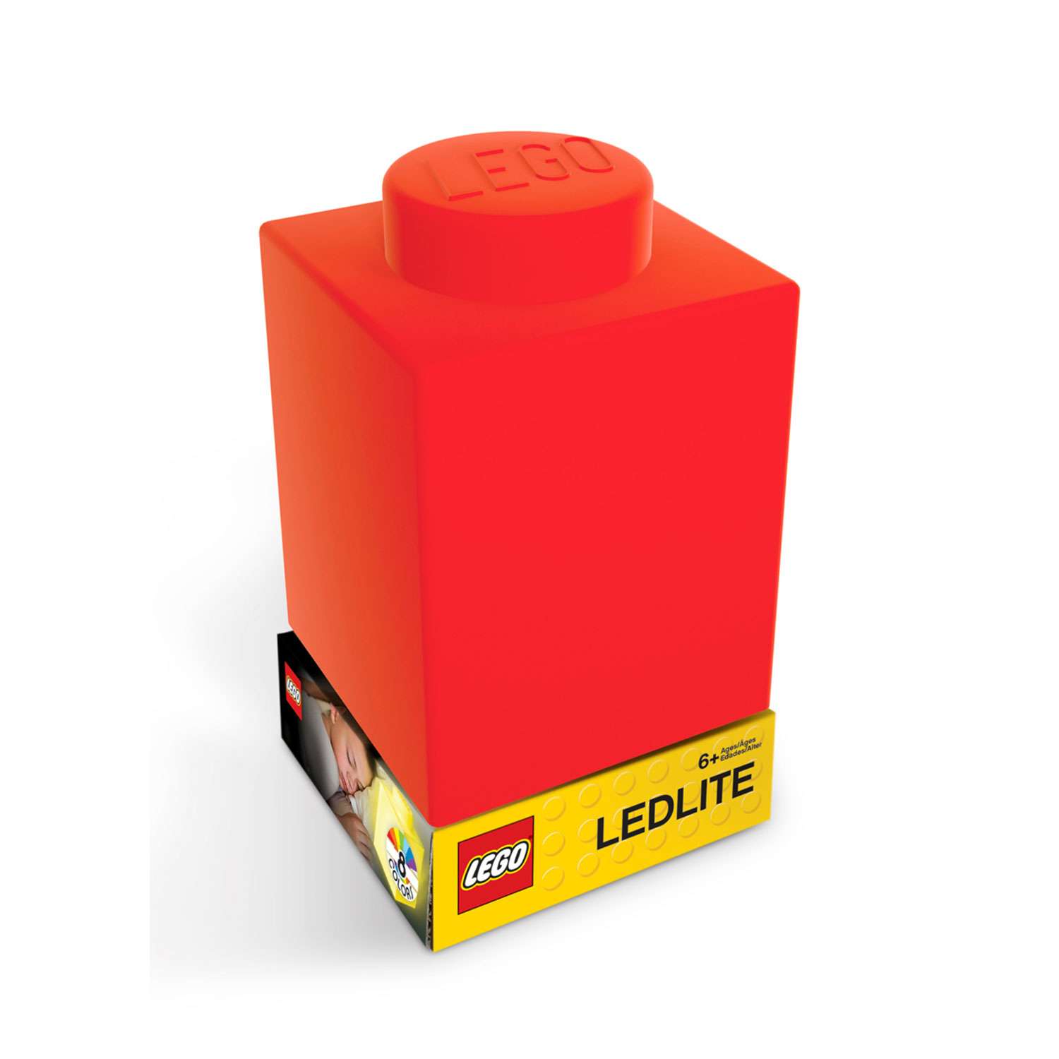 Фонарик LEGO силиконовый красный - фото 1