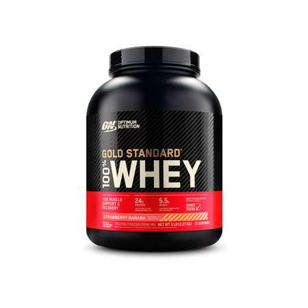 Протеин Optimum Nutrition Gold Standard 100% Whey 2270 гр Клубника банан