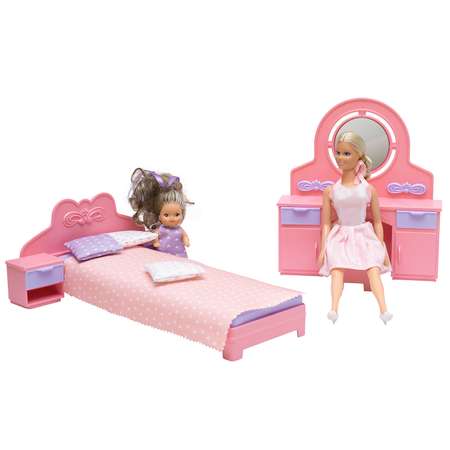 Мебель для кукол ОГОНЁК Маленькая принцесса Розовая С-1561