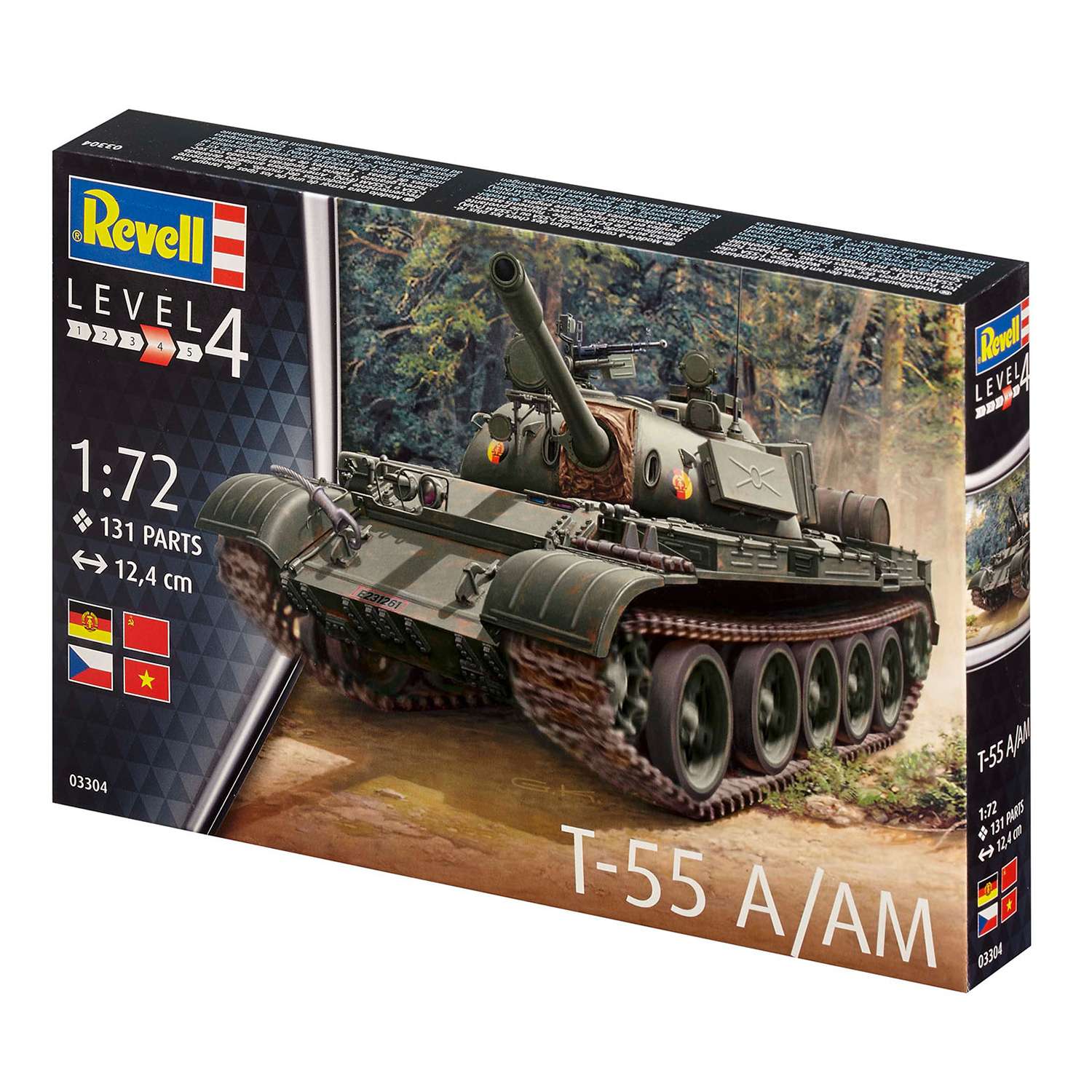 Сборная модель Revell Основной боевой танк T-55 A/AM 03304 - фото 2