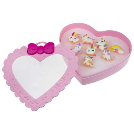 Набор 1TOY Sweet heart Bijou 8 колец единороги