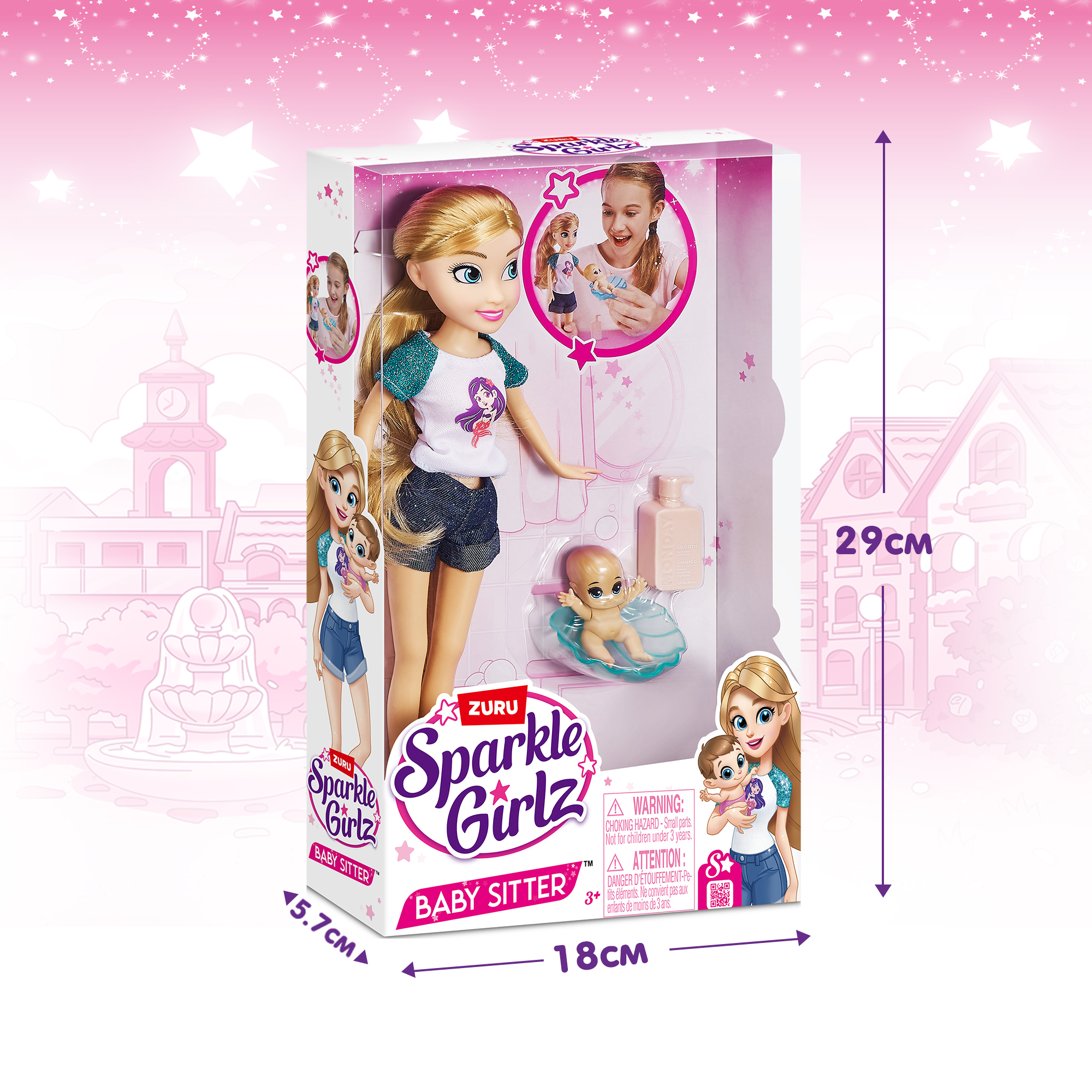Кукла модельная Zuru Sparkle Girlz Нянечка 10064 - фото 3