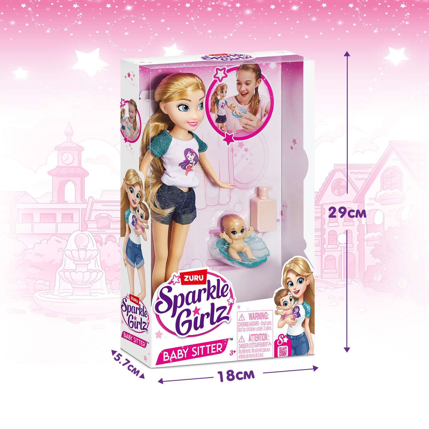 Кукла модельная Zuru Sparkle Girlz Нянечка 10064 - фото 3