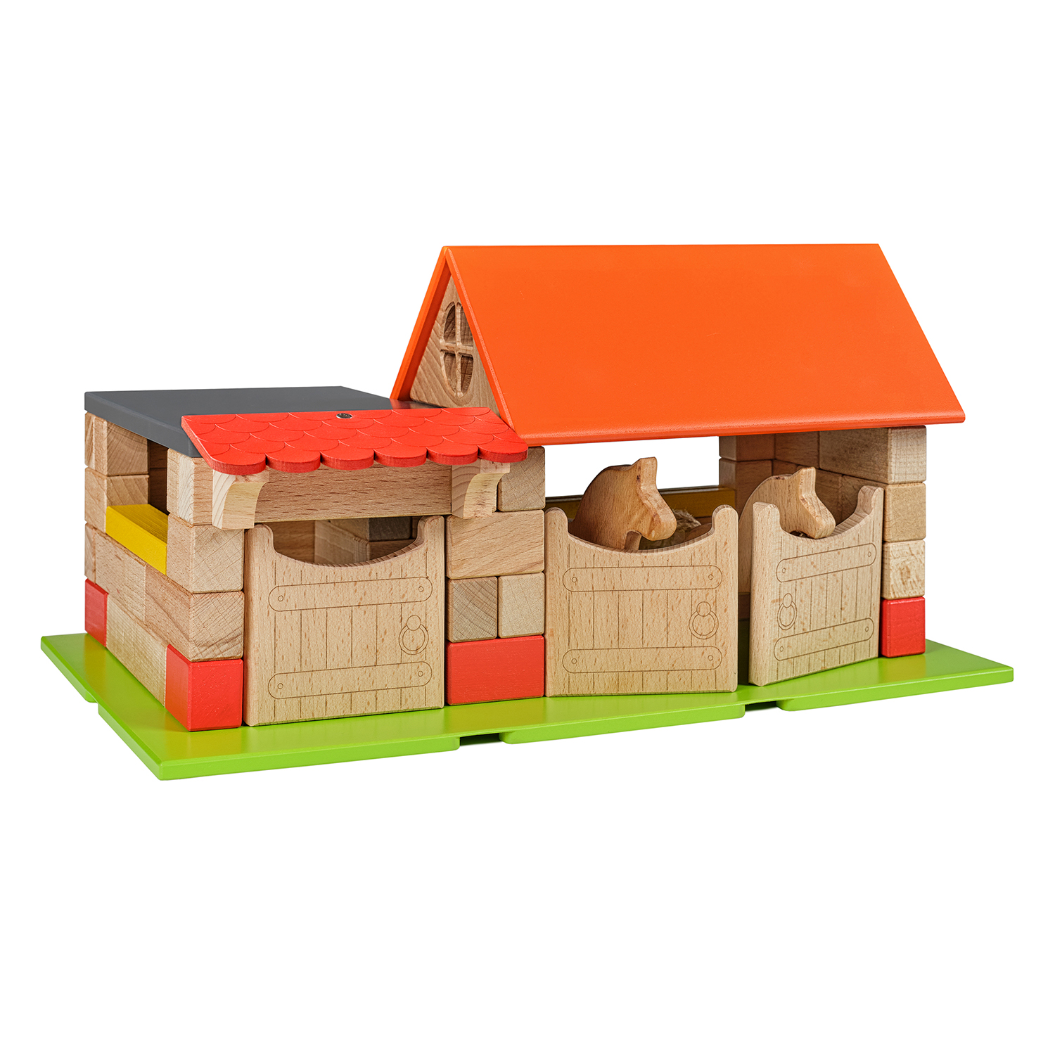 Деревянный конструктор WOOD BLOCKS Домики 3в1 - фото 15