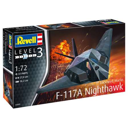 Сборная модель Revell Ударный самолет F-117 Stealth Fighter