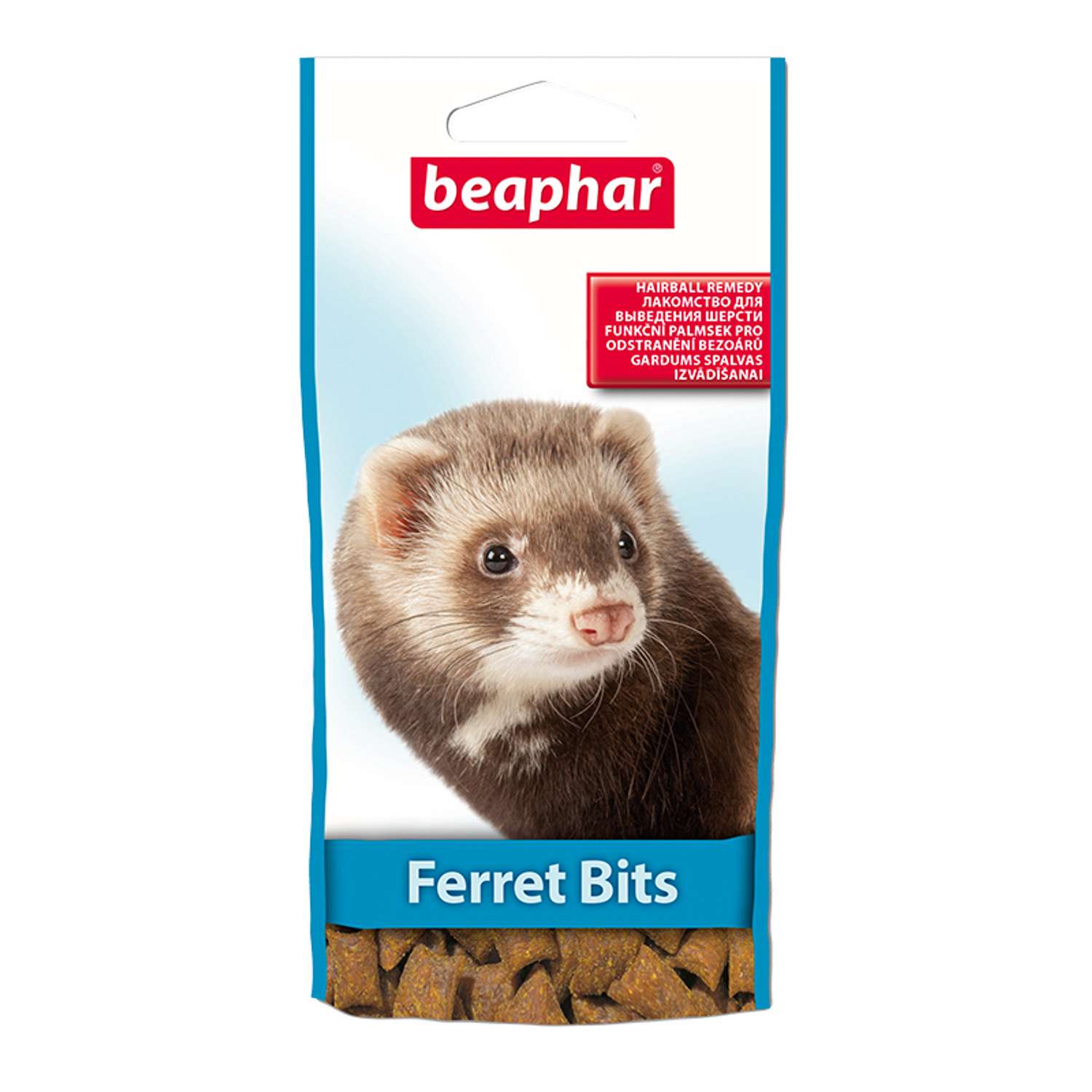 Подушечки для хорьков Beaphar Ferret Bits для вывода шерсти 35г - фото 1