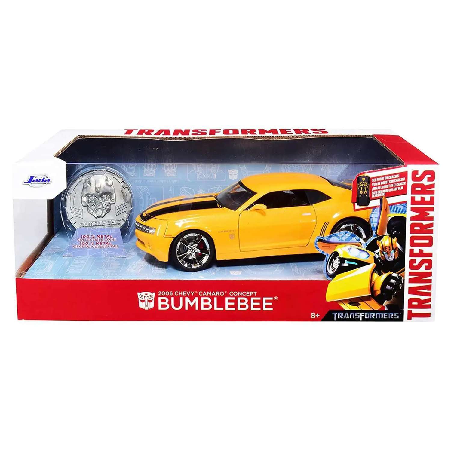 Автомобиль Jada Chevrolet Camaro Concept Bumblebee 1:24 ТоуR251 - фото 2