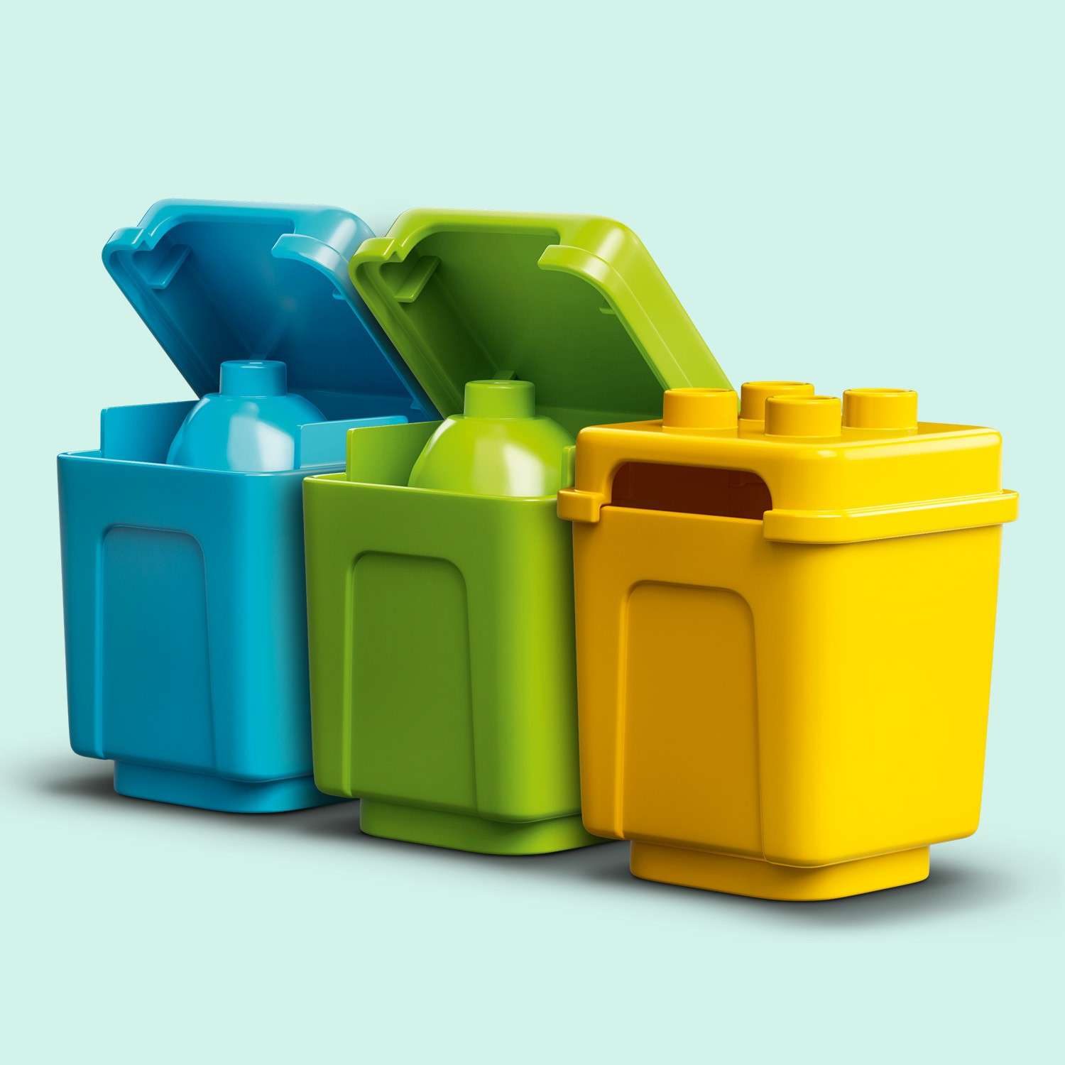 Конструктор LEGO DUPLO Town Мусоровоз и контейнеры для раздельного сбора мусора 10945 - фото 10