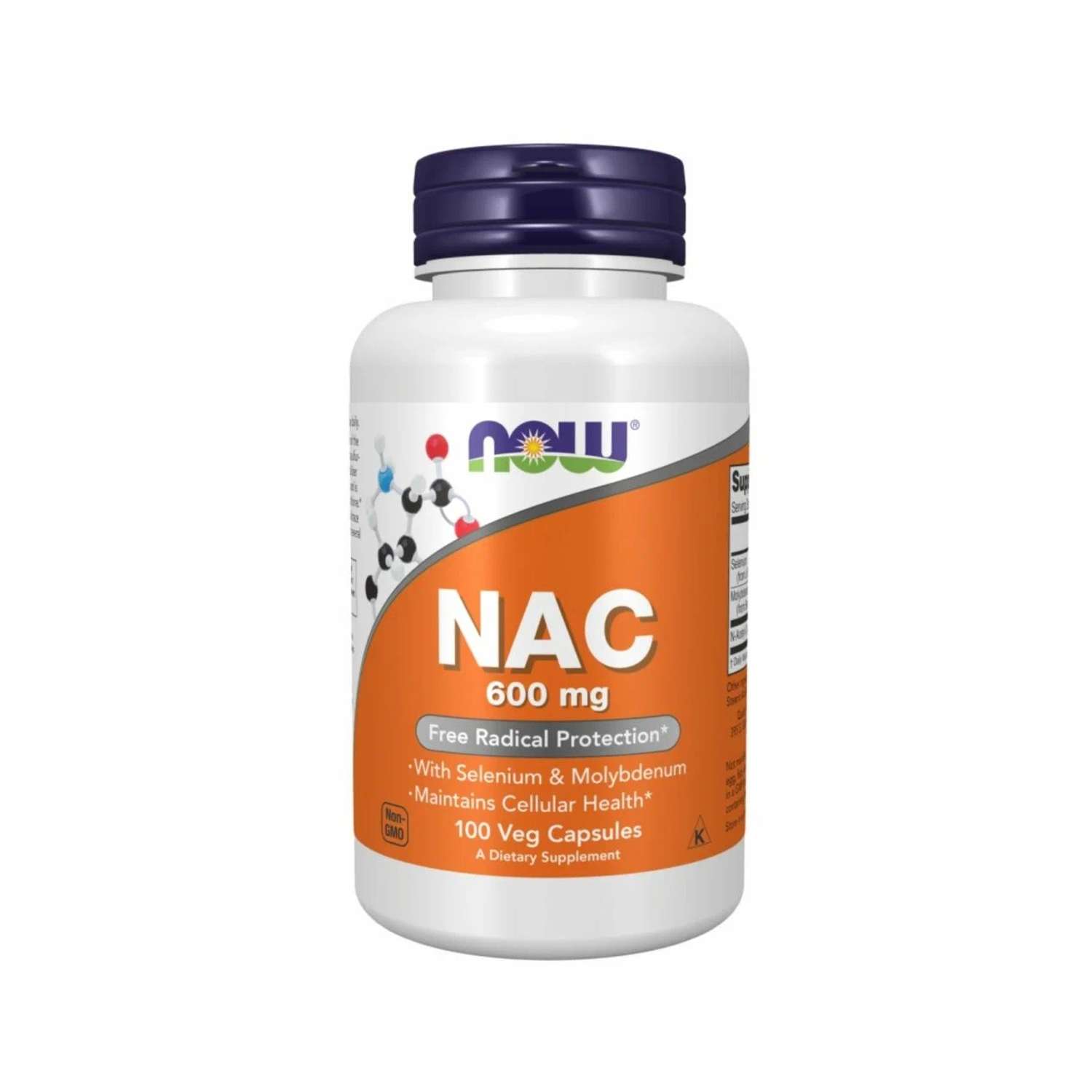 N ацетил L цистеин Now NAC 600мг 100 капсул - фото 1