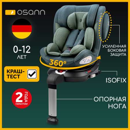 Бустер Osann JUNIOR Isofix Klima All Black с подогревом и охлаждением -  купить в Детский №1, цена на Мегамаркет