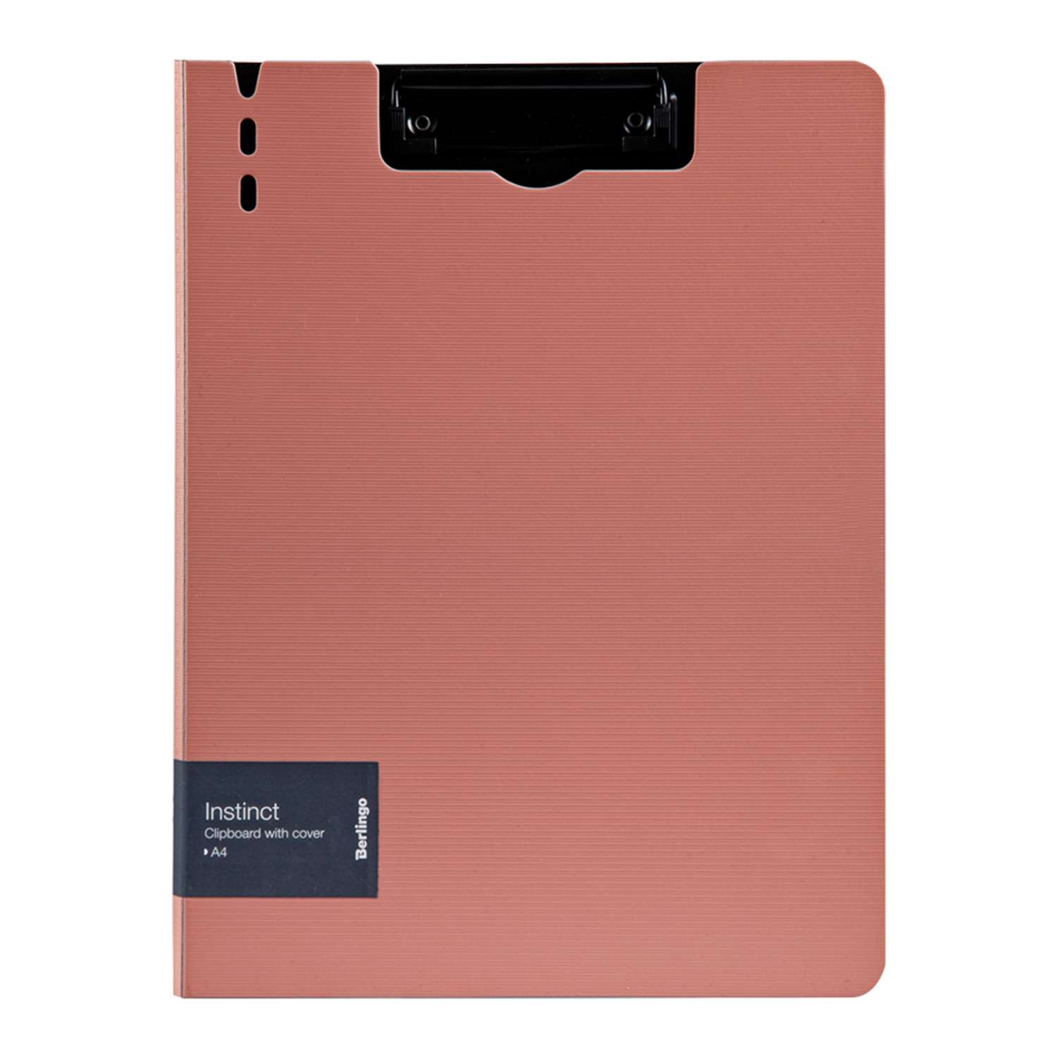 Папка-планшет с зажимом Berlingo Instinct А4 пластик фламинго/черный - фото 1