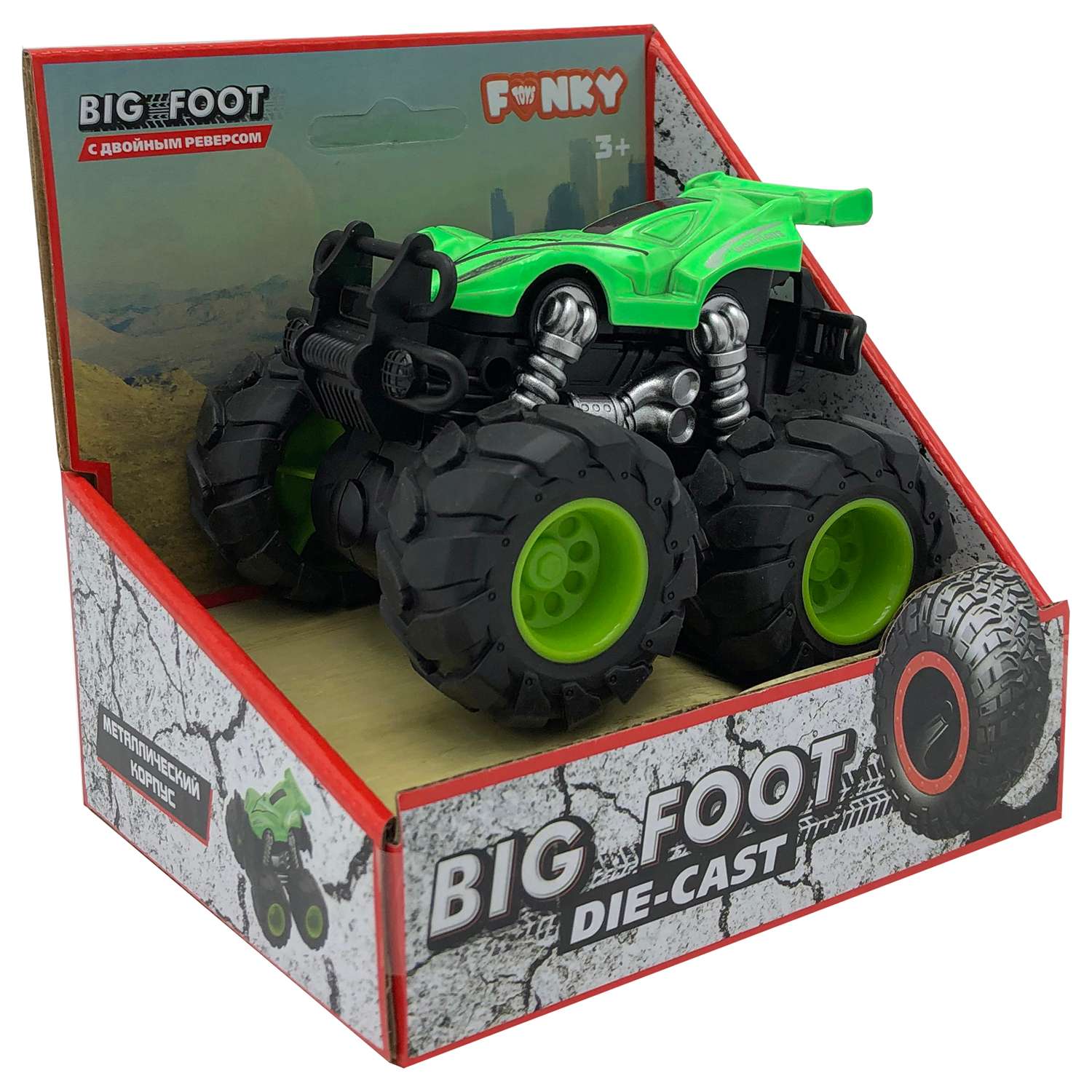 Автомобиль Funky Toys зеленый FT61035 - фото 3