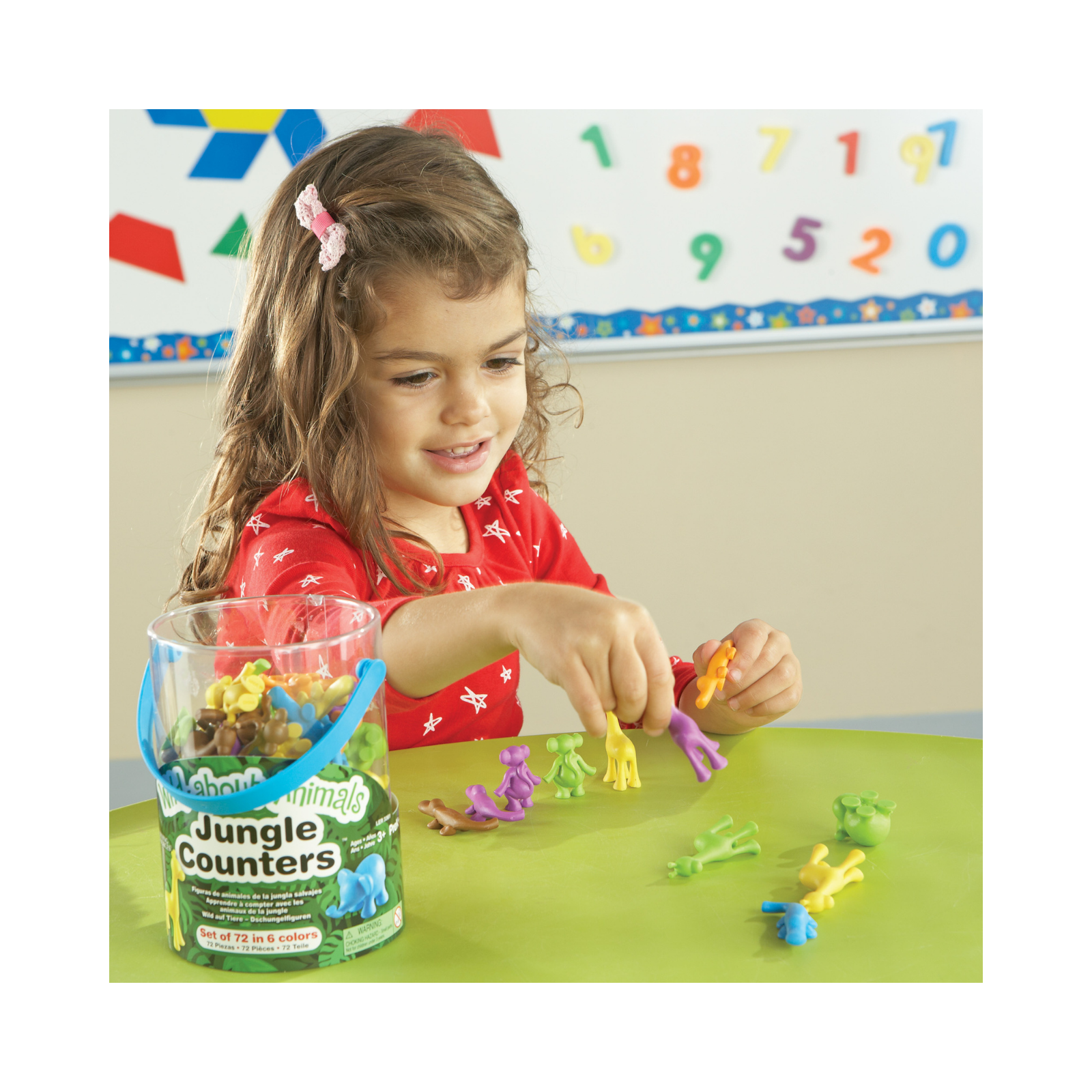 Игровой набор Learning Resources фигурки «‎Обитатели джунглей». 72 элемента - фото 3