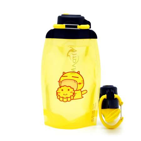 Бутылка для воды складная VITDAM желтая 500мл B050YES 209