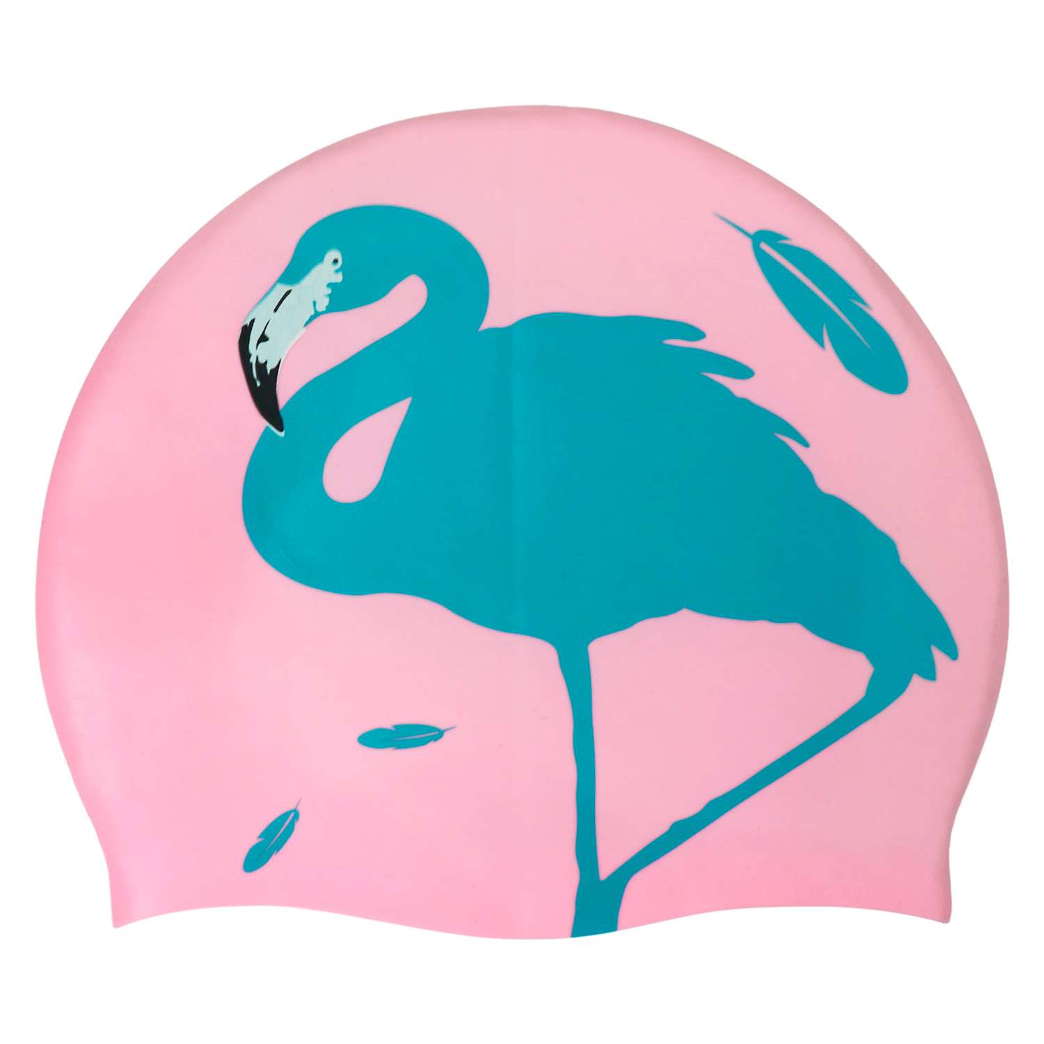 Шапочка для плавания Elous EL008 силиконовая фламинго розовый - фото 1