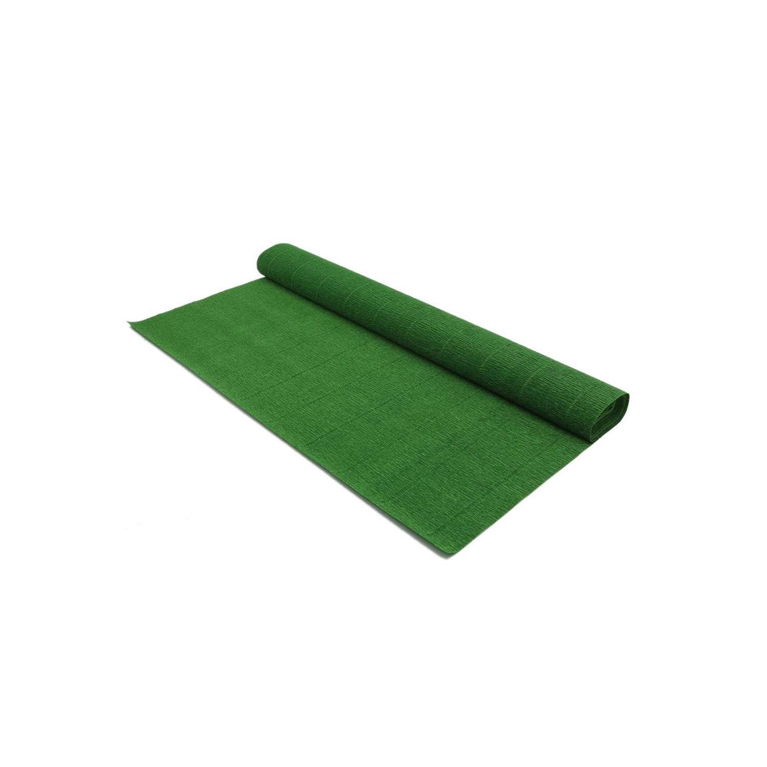 Бумага Айрис гофрированная креповая для творчества 50 см х 2.5 м 140 г травяная - фото 3