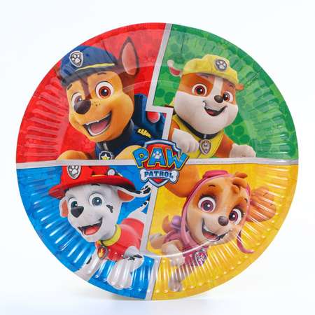 Набор бумажной посуды Paw Patrol на 6 персон «С днем рождения!» Щенячий патруль