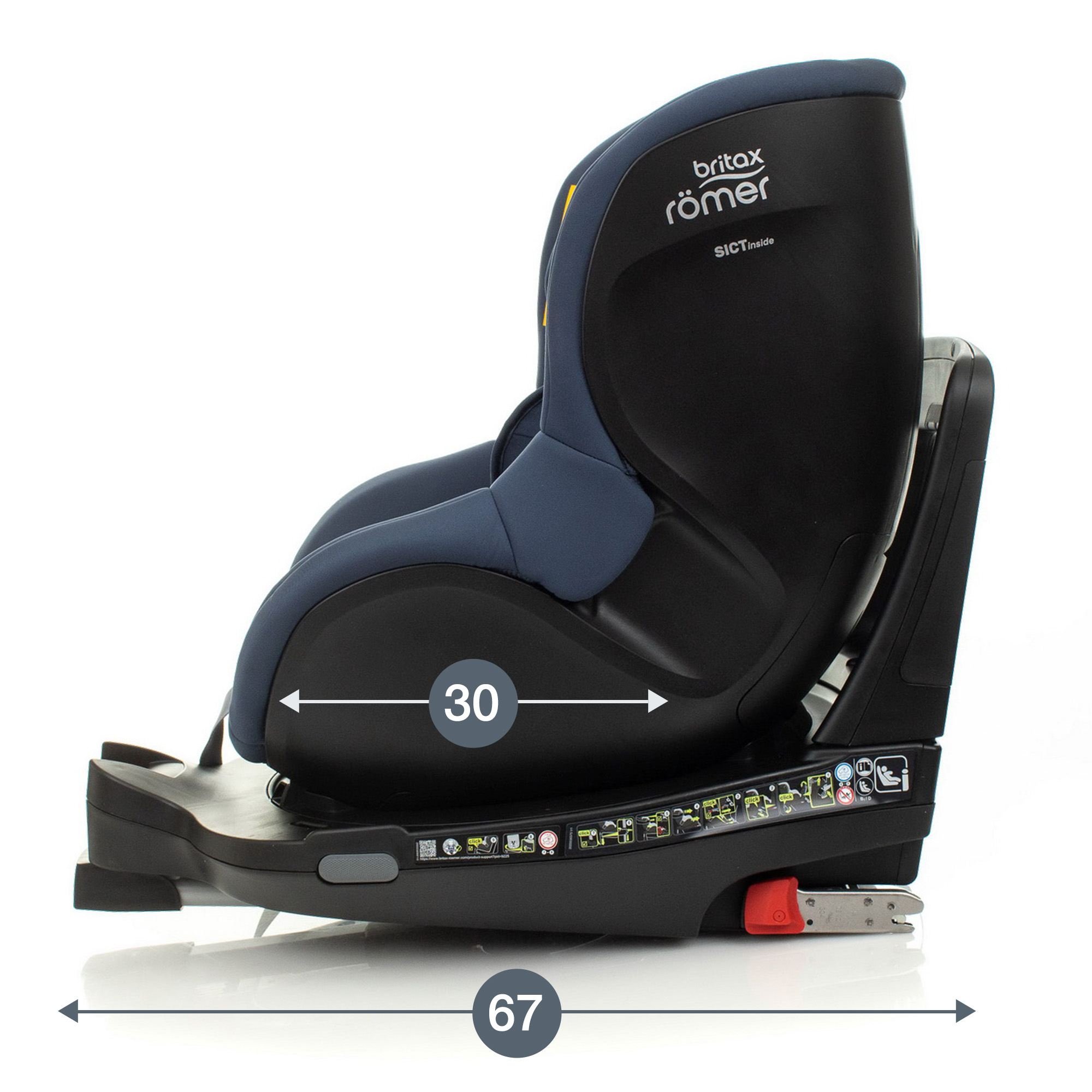 Автокресло Britax Roemer Dualfix Indigo Blue 0+/1 (0-18 кг) - фото 13