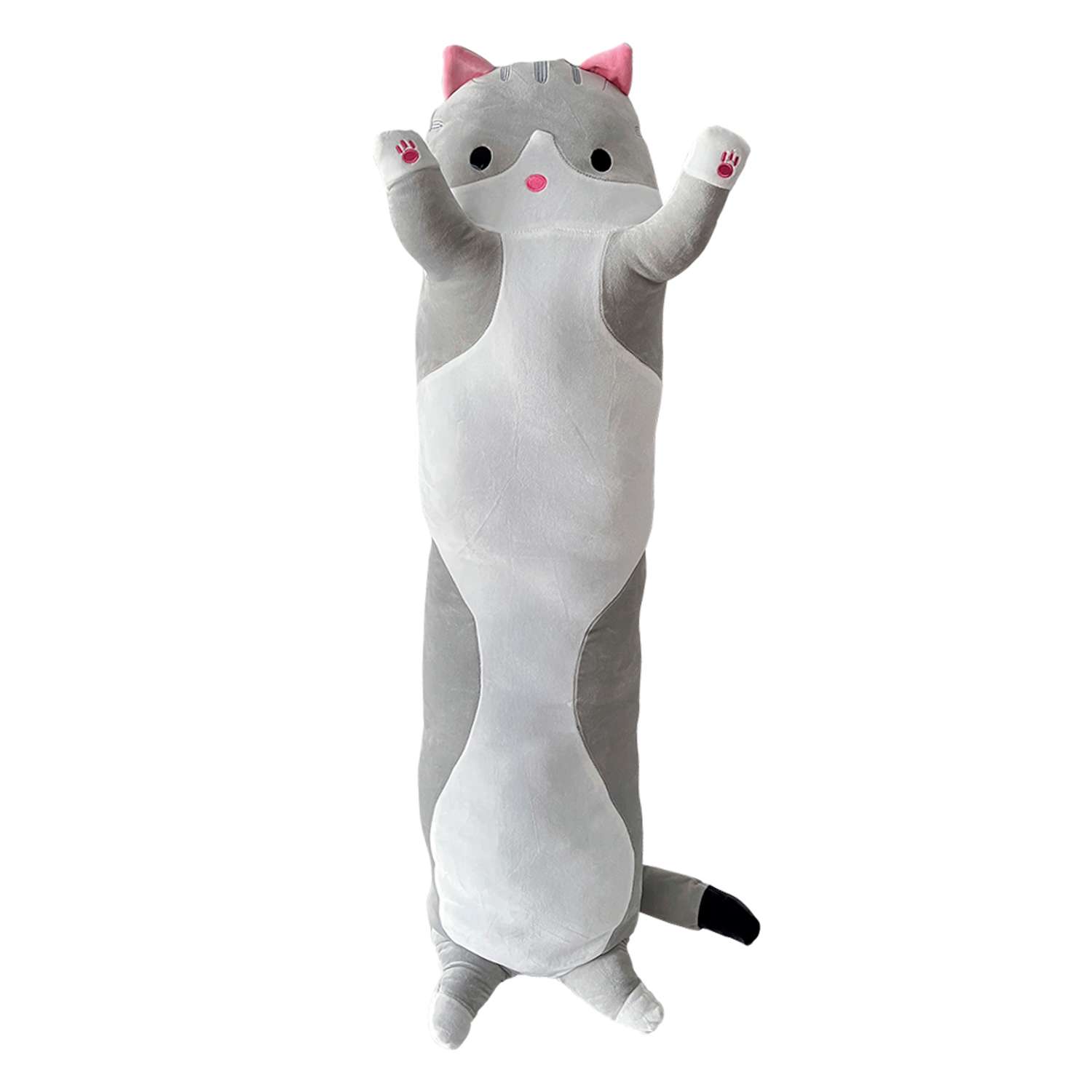 Подушка-обнимашка Territory кот Батон антистресс серый 110 см - фото 6