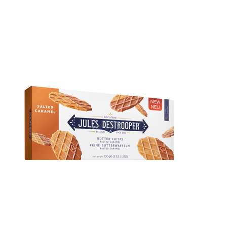 Печенье Jules Destrooper Butter Crisps соленая карамель 100 грамм