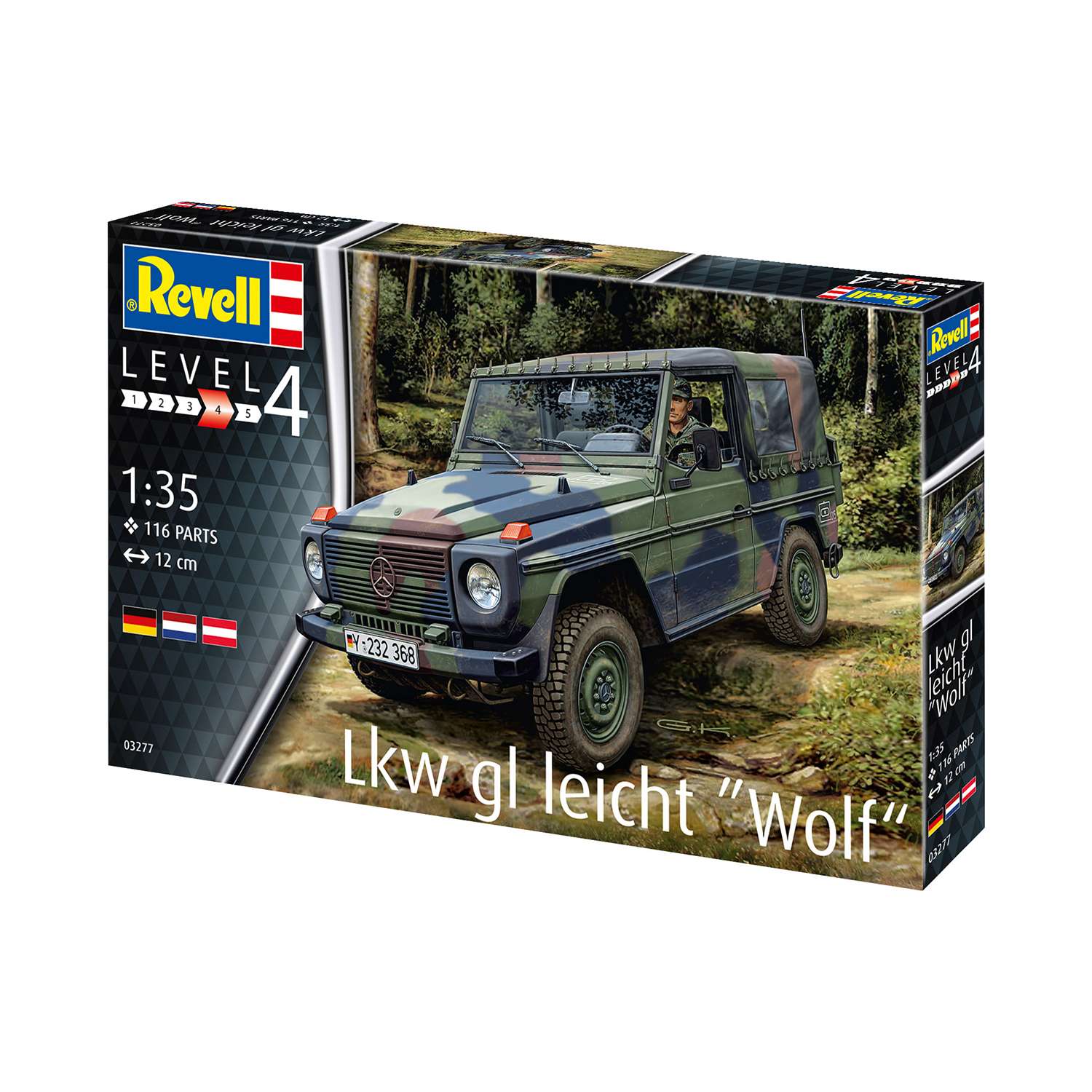 Сборная модель Revell Бронетехника Lkw gl leicht Wolf 03277 - фото 4