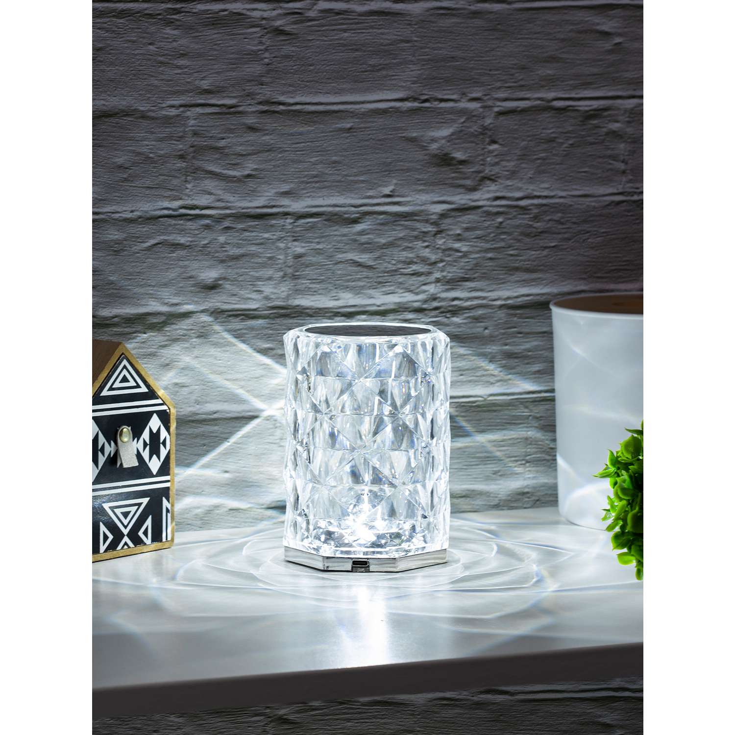 Светильник ночник СТАРТ декоративный кристаллической формы Crystal Rose mini - фото 11