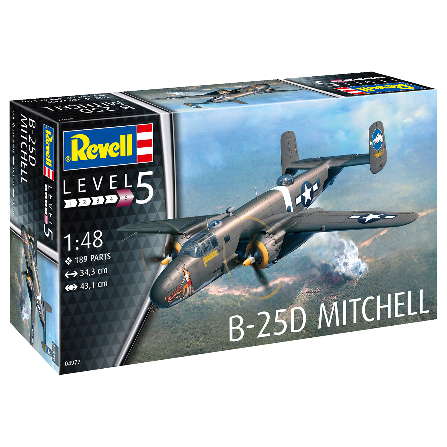 Сборная модель Revell Американский бомбардировщик B-25D Митчелл 04977 - фото 4