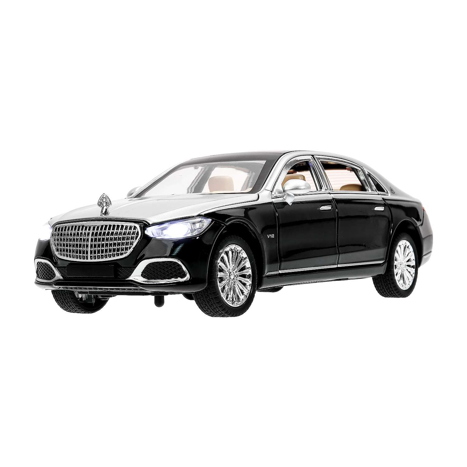 Автомобиль Huada Toys Mercedes Benz 1:24 черный 384070 - фото 4